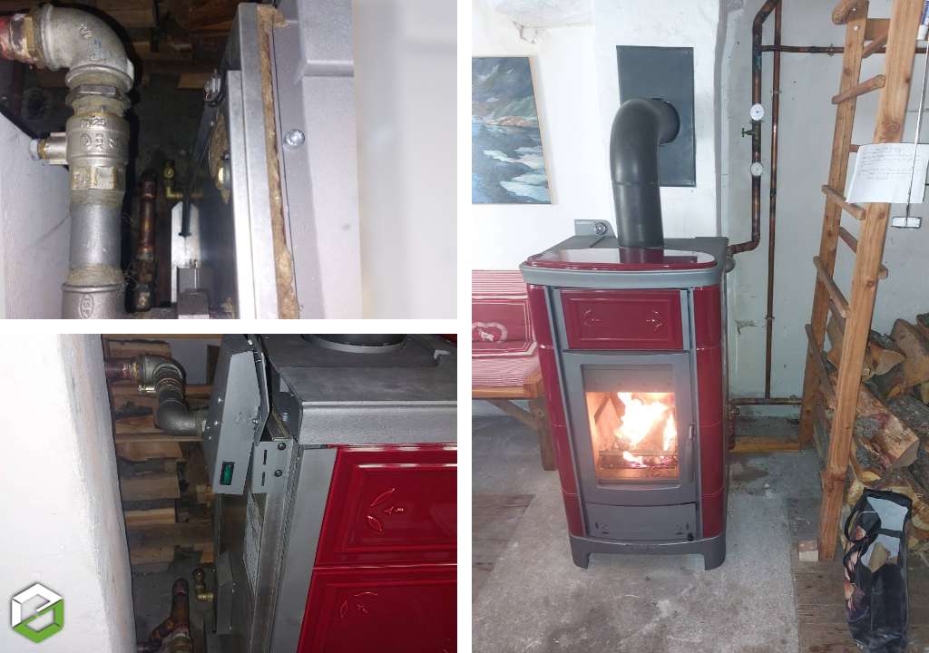 Consultez la chantier : installation d'un poêle bouilleur thermorossi en thermosiphon - entreprise rge