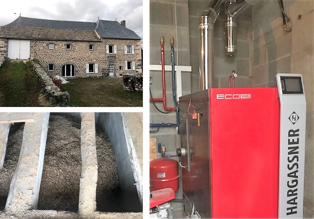 chaudière bois déchiqueté plaquettes hargassner à neuvéglise 15260 cantal