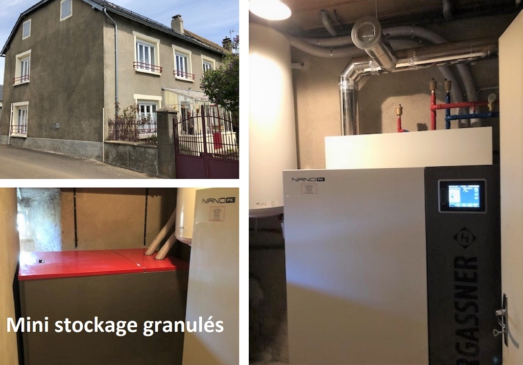 Remplacement d'une chaudière fioul par une chaudière granulés HARGASSNER 15260 Neuvéglise