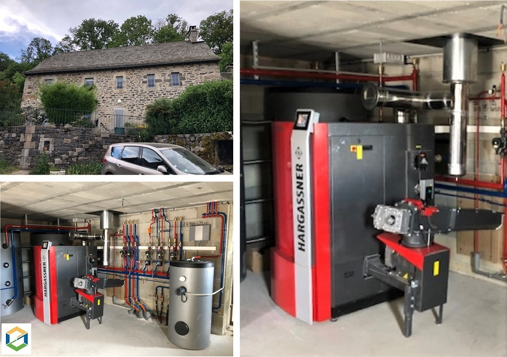 Consultez la chantier : creation reseau de chaleur sur 3 maisons remplacement 2 chaudieres fioul non condensation par chaudière bois automatique