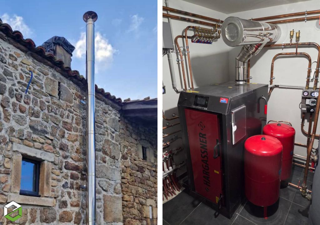 installation-d-une-chaudiere-bois-buches-hargassner-avec-eau-chaude-sanitaire-rge-qualibois-loire-42