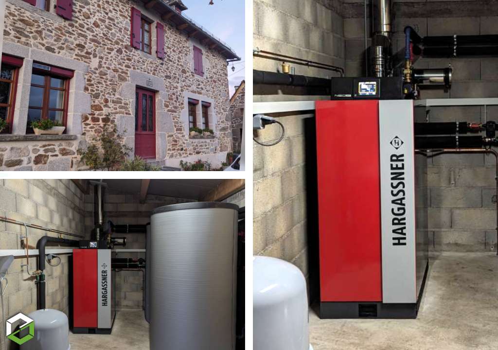 Consultez la chantier : pose d'une chaudiere bois bÛches hargassner - entreprise rge qualibois