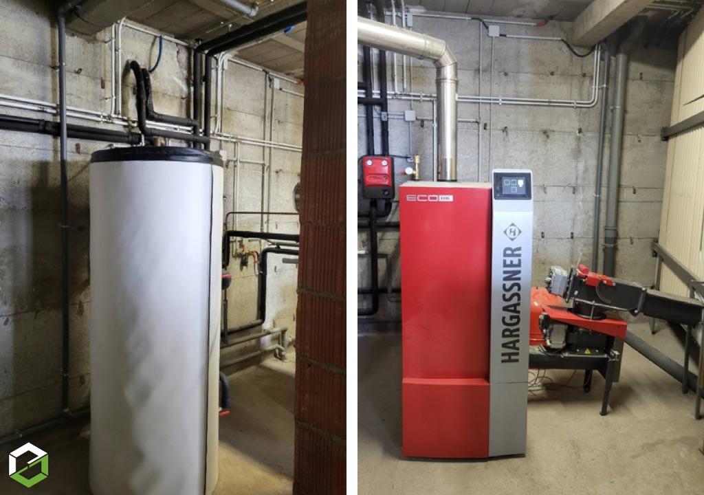 SAS BLANCHON Anthony : Installation d'une chaudière à bois déchiquetée Hargassner EcoHK 20kw