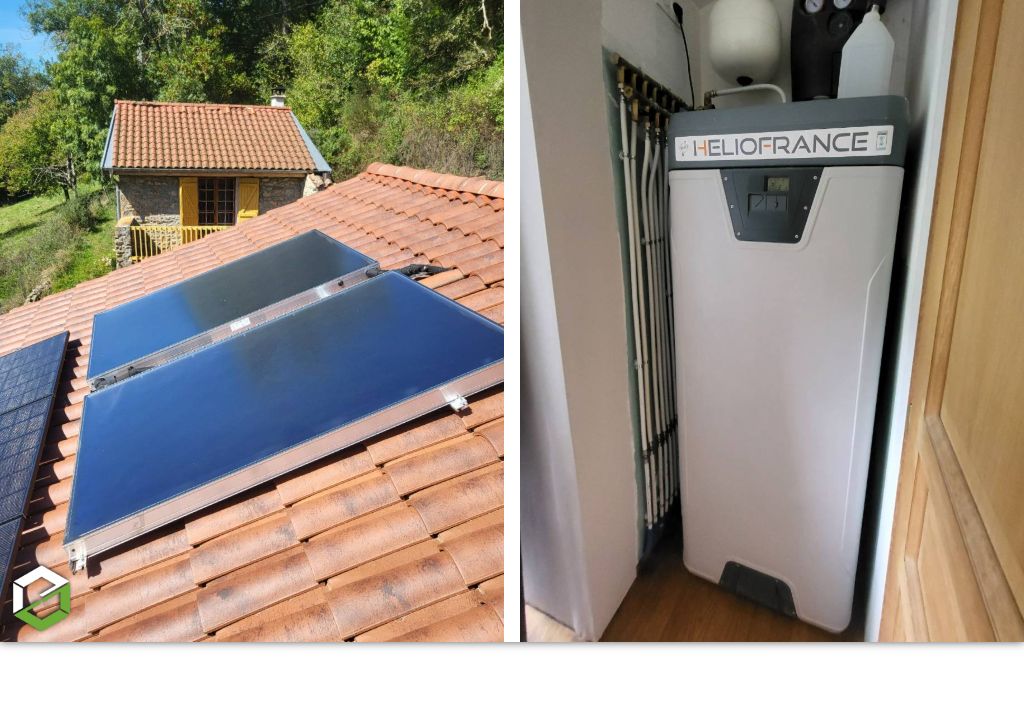 SAS BLANCHON Anthony : Installer un chauffe eau solaire avec appoint chaudière bois - Allier économie et écologie