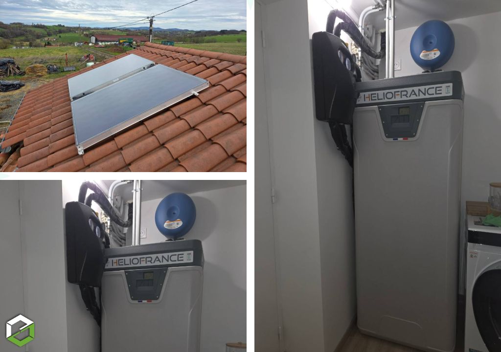 SAS BLANCHON Anthony : Economiser grâce au soleil avec la mise en place d'un chauffe eau solaire en parallèle d'une chaudière bois bûches