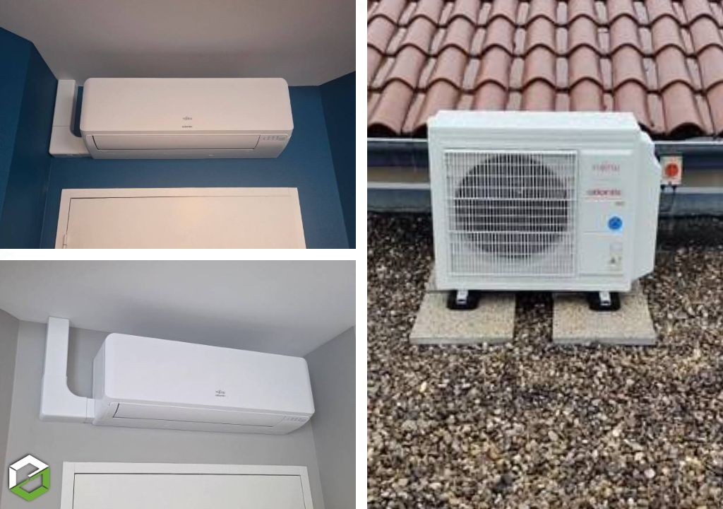 Confort d'été pour les clients et leurs patients avec la mise en place d'une PAC air/air Atlantic assurant la climatisation des cabinets médicaux