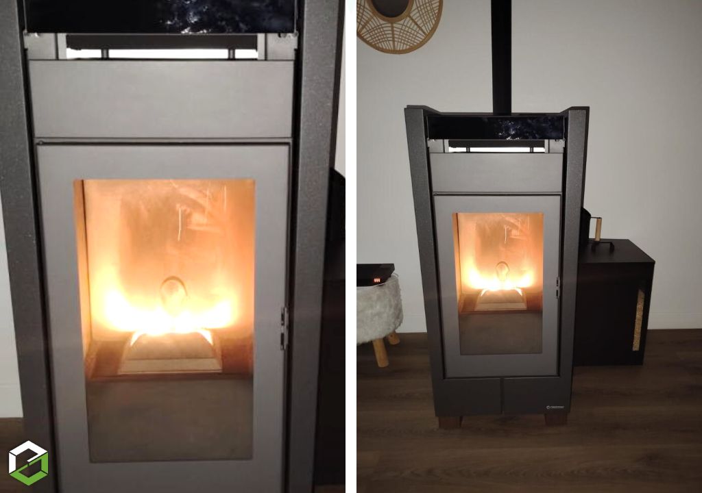 Poêle à granulés installé par un artisan Qualibois RGE