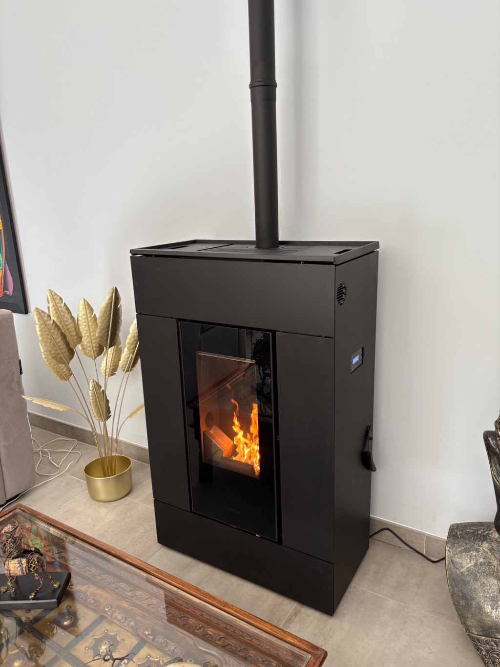Fourniture et pose d'un poêle à granulés par une entreprise RGE