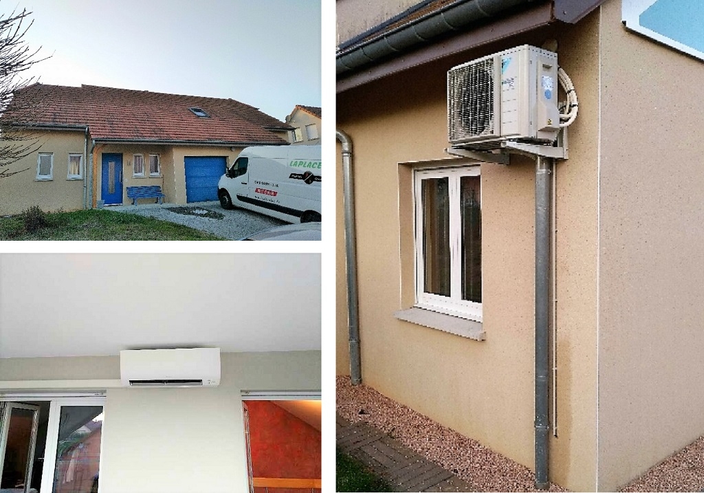 Installation d'une climatisation daikin réversible à Sarrebourg et environs 