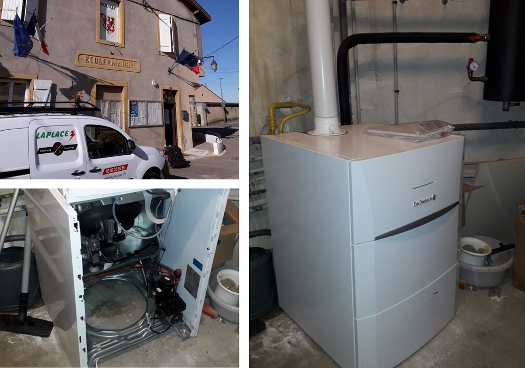 chauffagiste entretien d'une chaudière gaz à condensation 