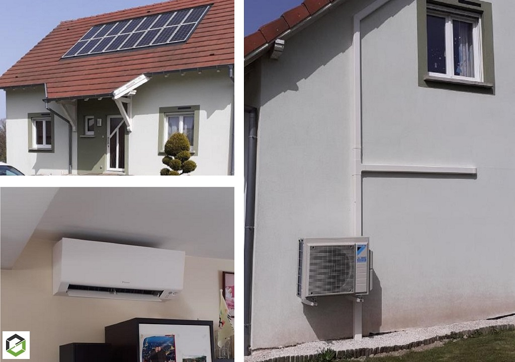 Consultez la chantier : chauffagiste rge qualipac - installation d'une climatisation multisplits  daikin
