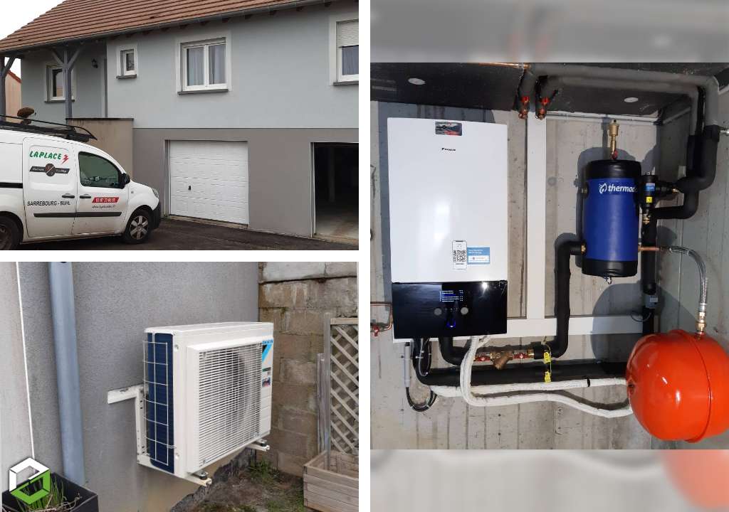 Consultez la chantier : installation d'une pompe à chaleur daikin - chauffagiste rge qualipac