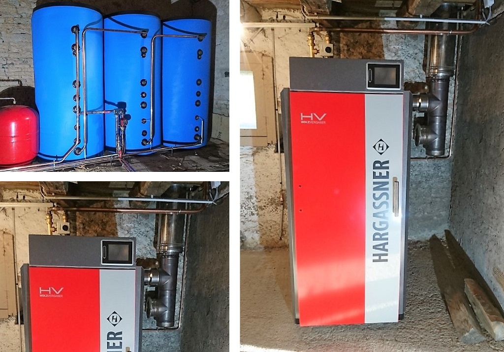 Consultez la chantier : chaudière hargassner bois bûches avec tampon de 3000 litres