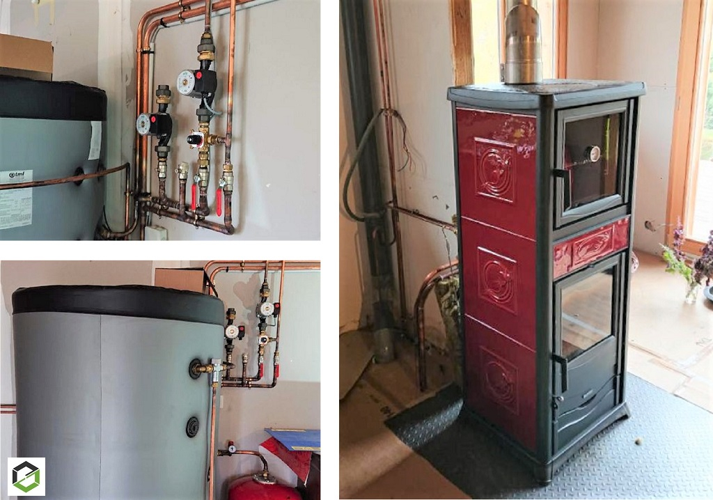 Réalisation d'une installation d'un poêle à bois hydro
