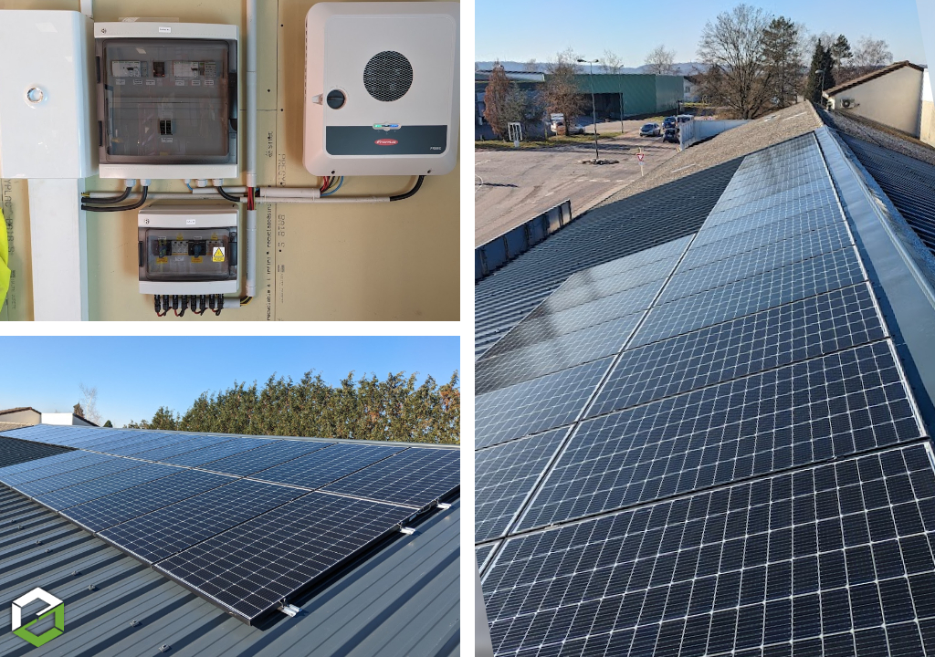 installation de panneaux solaires photovoltaïques voltec avec onduleur fronius de 9 kwc