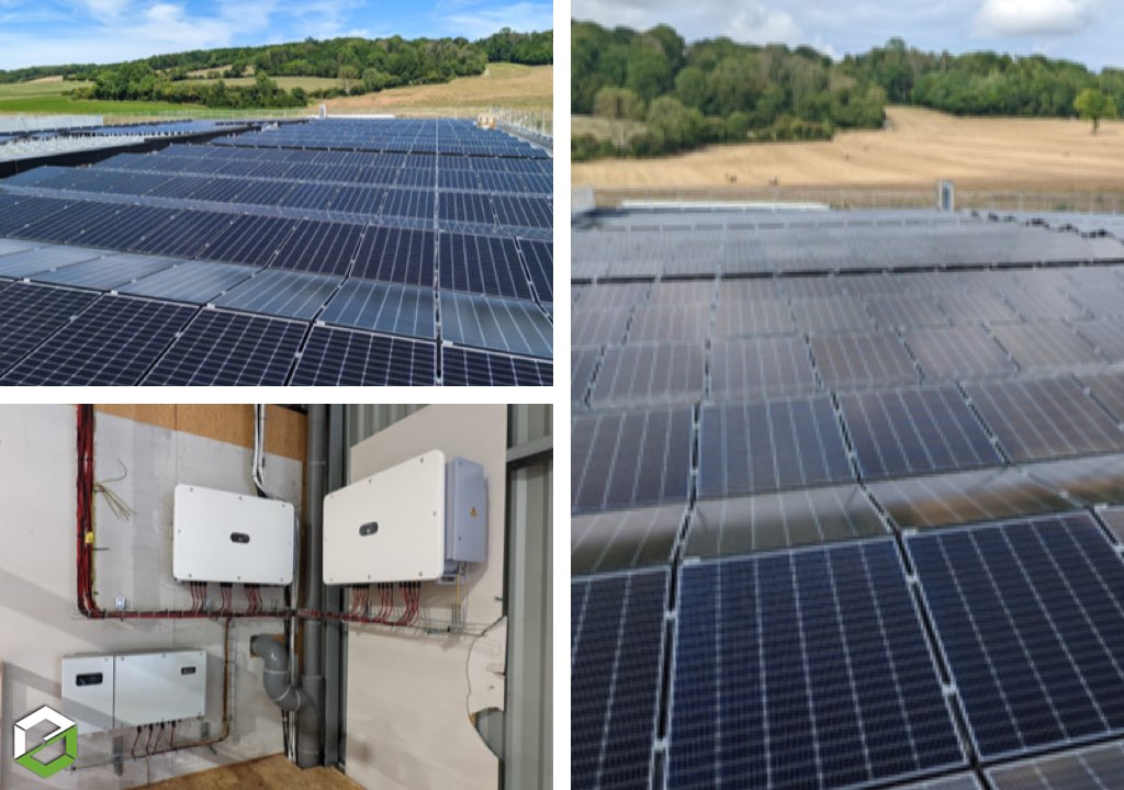 installation de 846 panneaux solaires photovoltaïques voltec