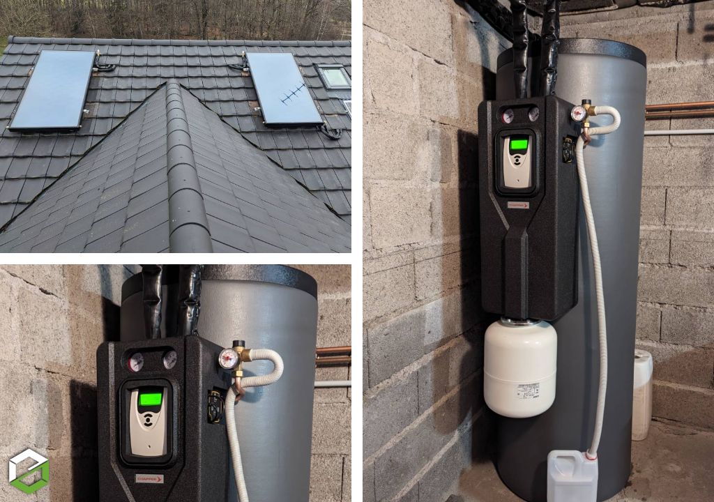 fourniture et pose d'un chauffe-eau solaire cesi