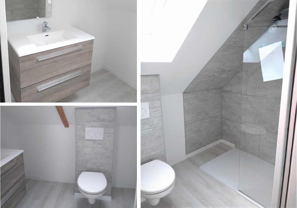 installation salle de bain rénovation pour gîte