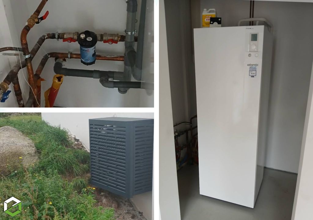Fourniture et pose PAC air eau Atlantic sur rénovation totale-Finistère (29)