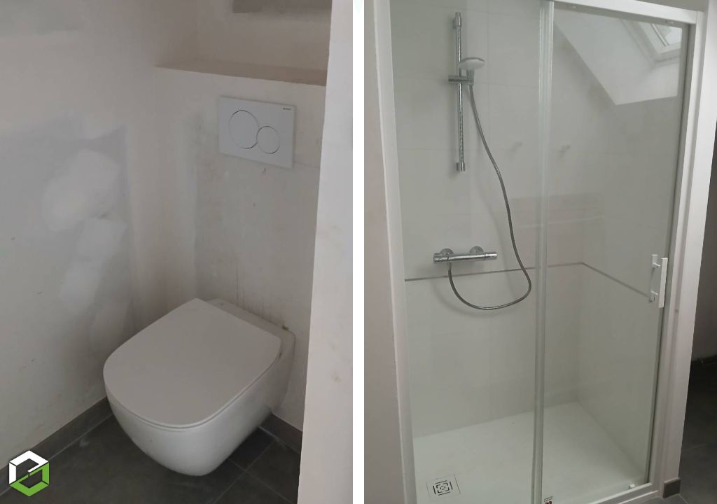 Création d'une salle de bain sur rénovation appartement