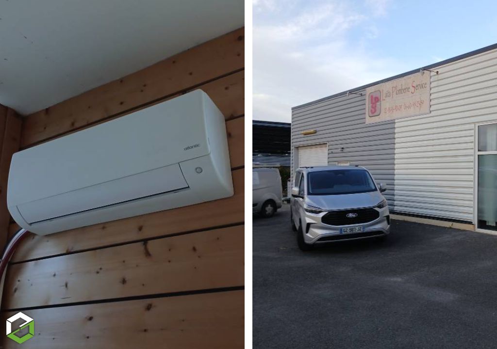 Installation d'une PAC air air réversible Atlantic