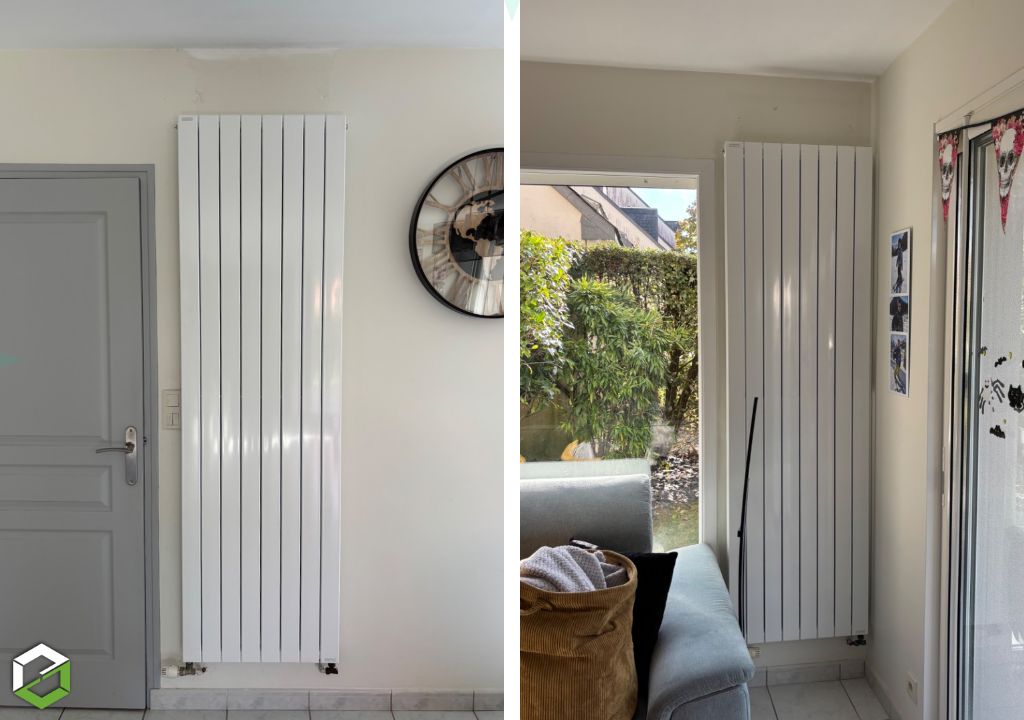 Remplacement de radiateurs verticaux 