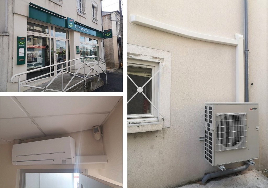climatisation réversible de bureaux - artisan rge qualipac
