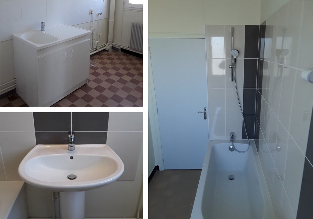 Consultez la chantier : réfection de salle de bain et cuisine en site occupé