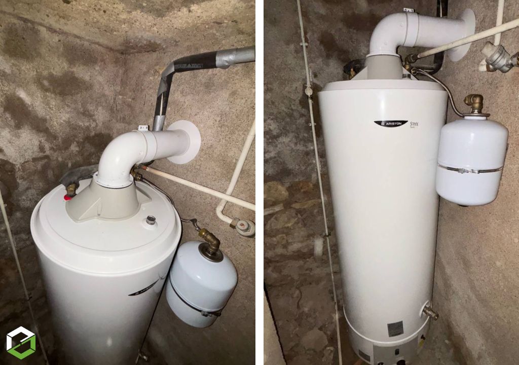 Remplacement d’un chauffe-eau gaz avec évacuation ventouse