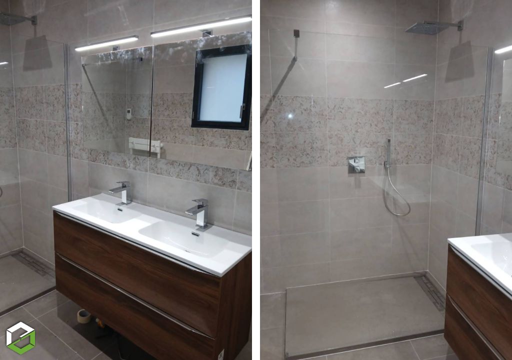 Installation d’une salle de bain moderne clé en main