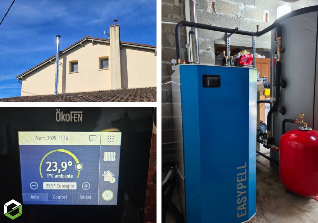 Chaudières bois / buches Easywood selon EasyPell