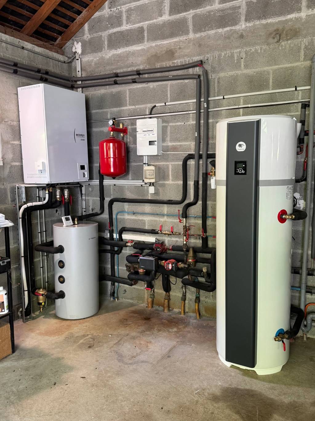 Installation d'une pompe à chaleur en remplacement d'une chaudière gaz