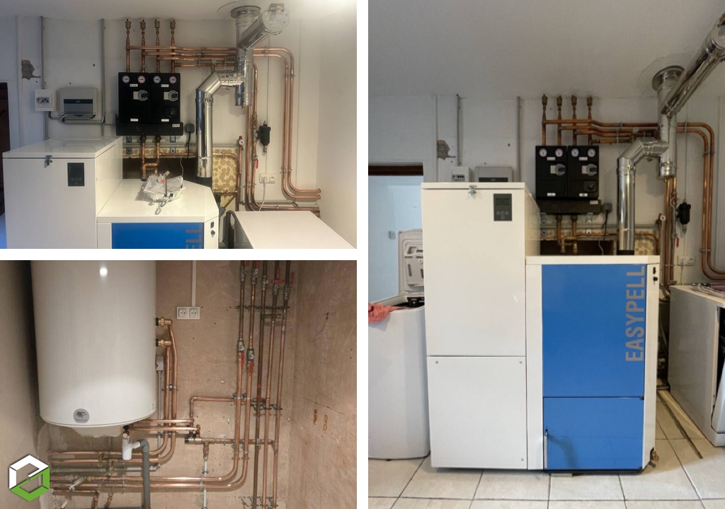 SARL LINOTTE : Pose d'une chaudière OKOFEN EasyPell - RGE QUALIBOIS