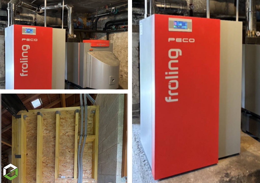 LINOTTE CHAUFFAGE : Réalisation d'une chaufferie granulés FROLING - QUALIBOIS