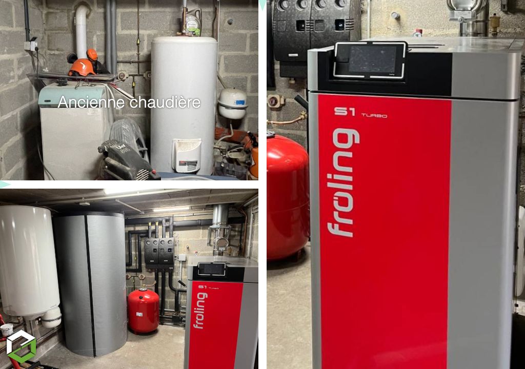 LINOTTE CHAUFFAGE : Installateur de chaudière bois bûches Froling S1 Turbo - RGE QUALIBOIS