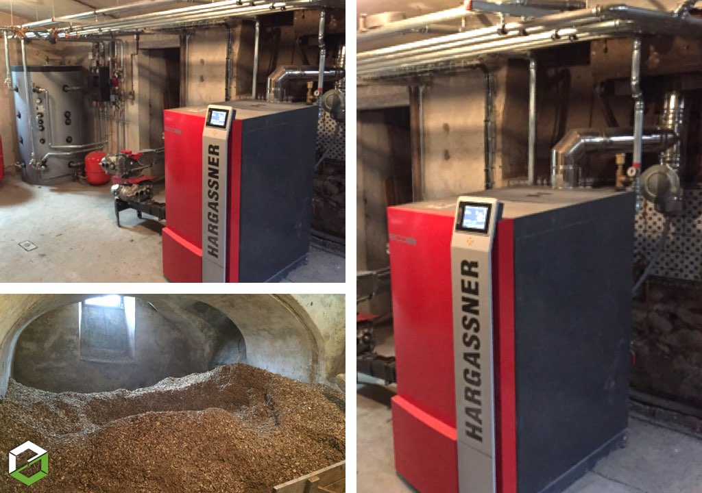 Consultez la chantier : installation d'une chaudière bois déchiqueté plaquettes hargassner - rge qualibois