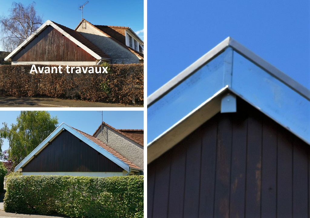 Consultez la chantier : remplacement des rives de toiture