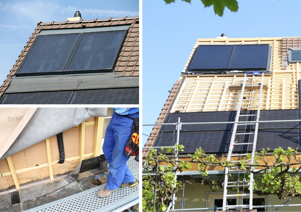 Consultez la chantier : installation de panneaux solaires thermiques
