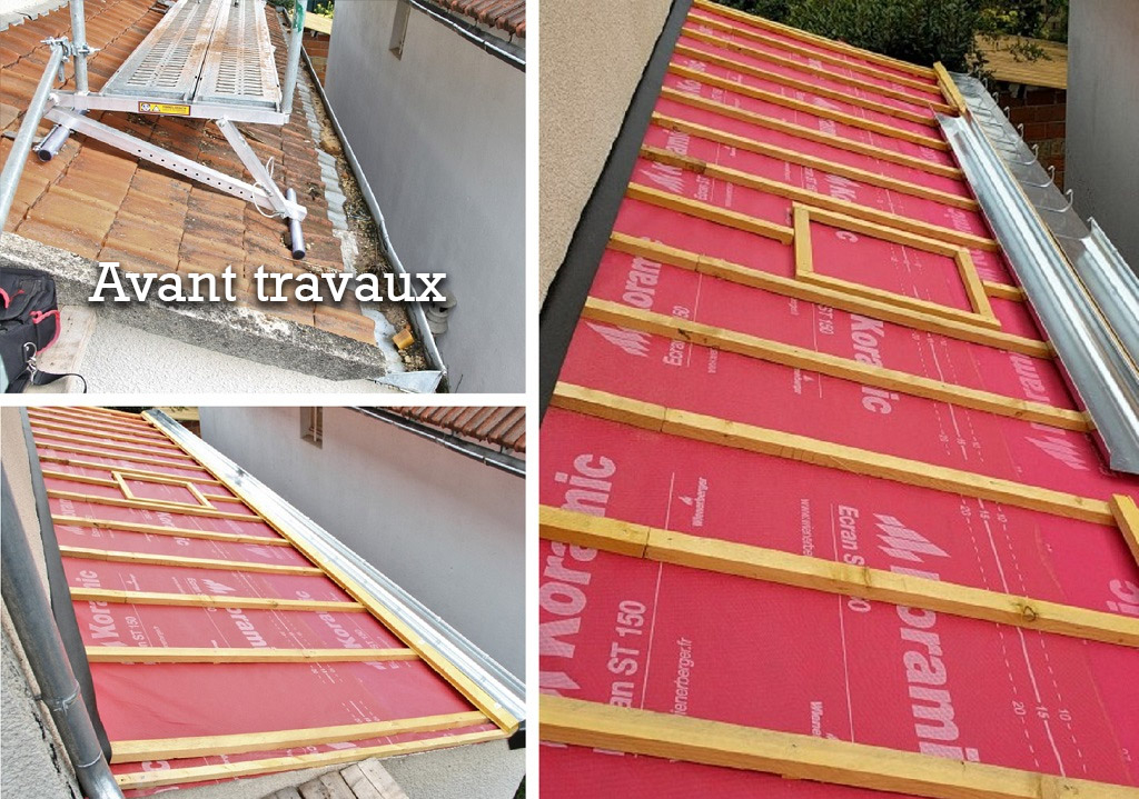 Consultez la chantier : remplacement d'une gouttière nantaise en zinc