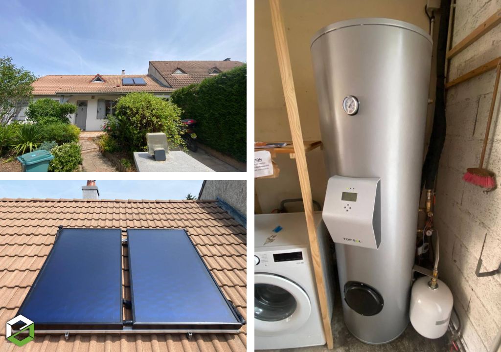  Installateur RGE qualisol  CSESI et SSC installation chauffe-eau solaire individuel (CESI) Top Sol  à Tigery - 91250 | ESSONNE 91
