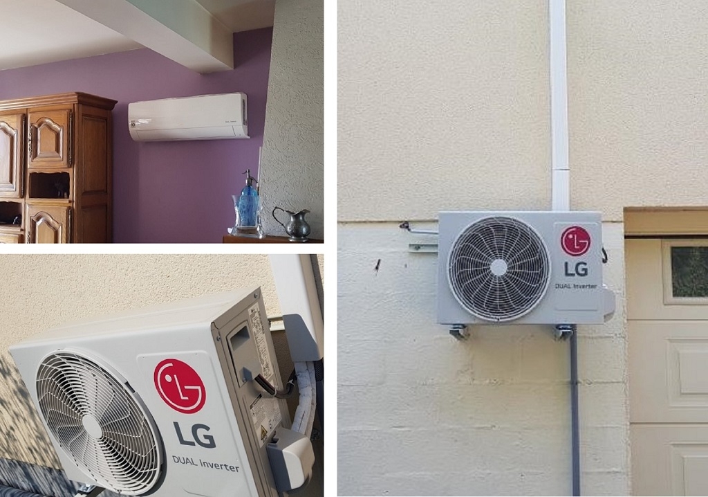 Consultez la chantier : installateur de climatisation : climatisation lg a prunay sur essonne 91