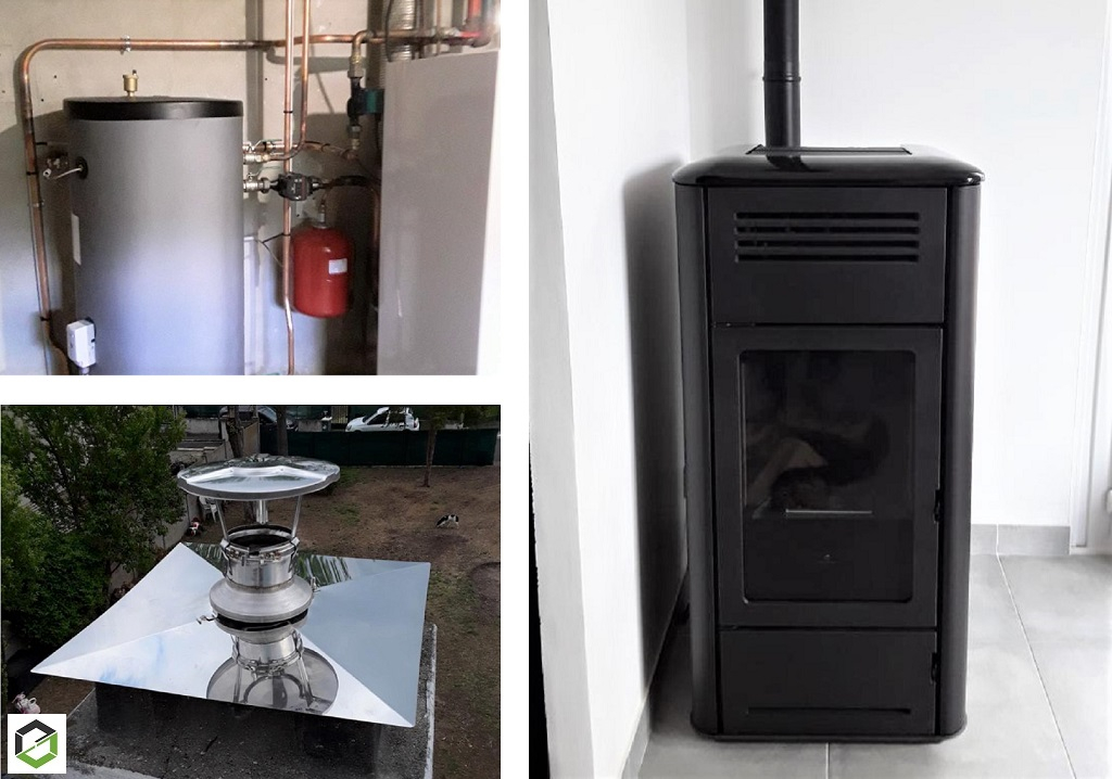 Installateur de poêle RGE : Installation d'un poêle hydraulique de marque EDILKAMIN type MILLA H