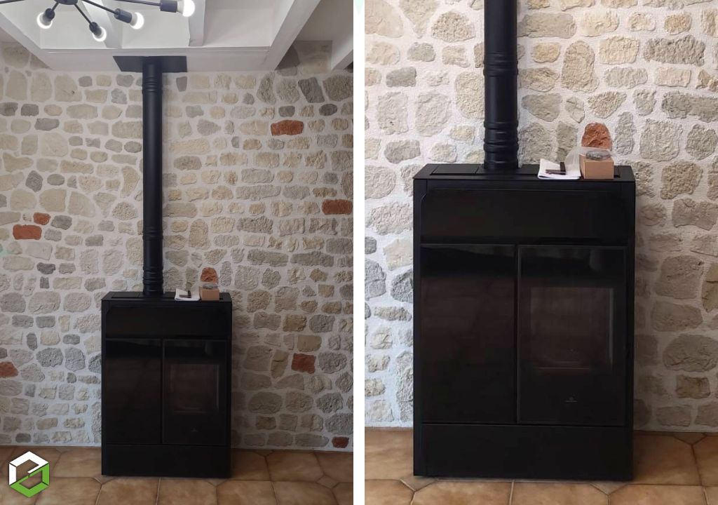 Ets A.Ciret Chauffage Plomberie : Installation d’un poêle BUILD de chez Edilkamin