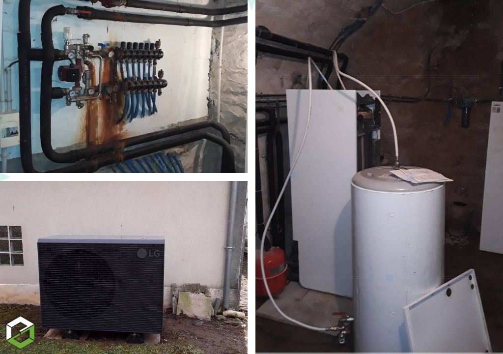 Remplacement d'une pompe à chaleur par une LG Therma V Monobloc 2 circuits-Seine et Marne (77)