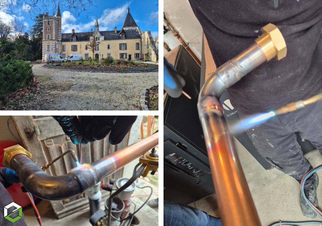 Ets A.Ciret Chauffage Plomberie : Installation d'un système de chauffage en cuivre traditionnel brasage 