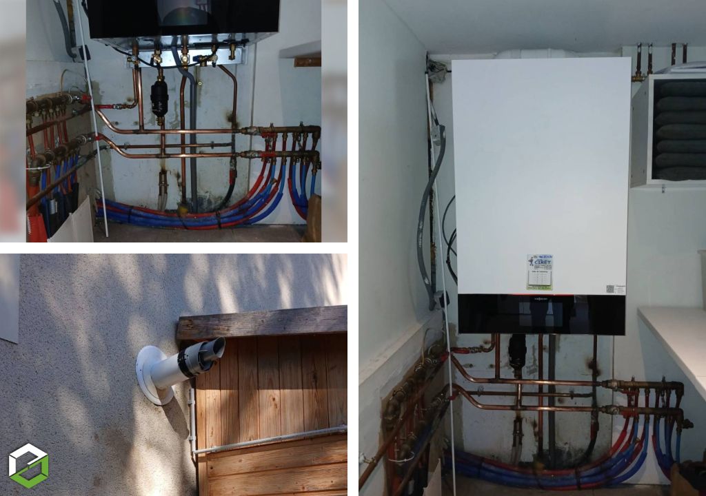 Installation d’une chaudière gaz Viessmann Vitodens 222-W
