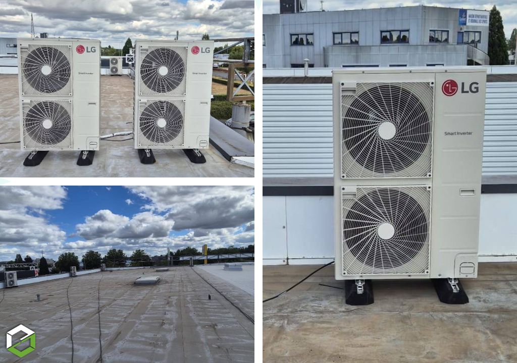 Consultez la chantier : installation d'un système de climatisation et chauffage lg multi-zones 