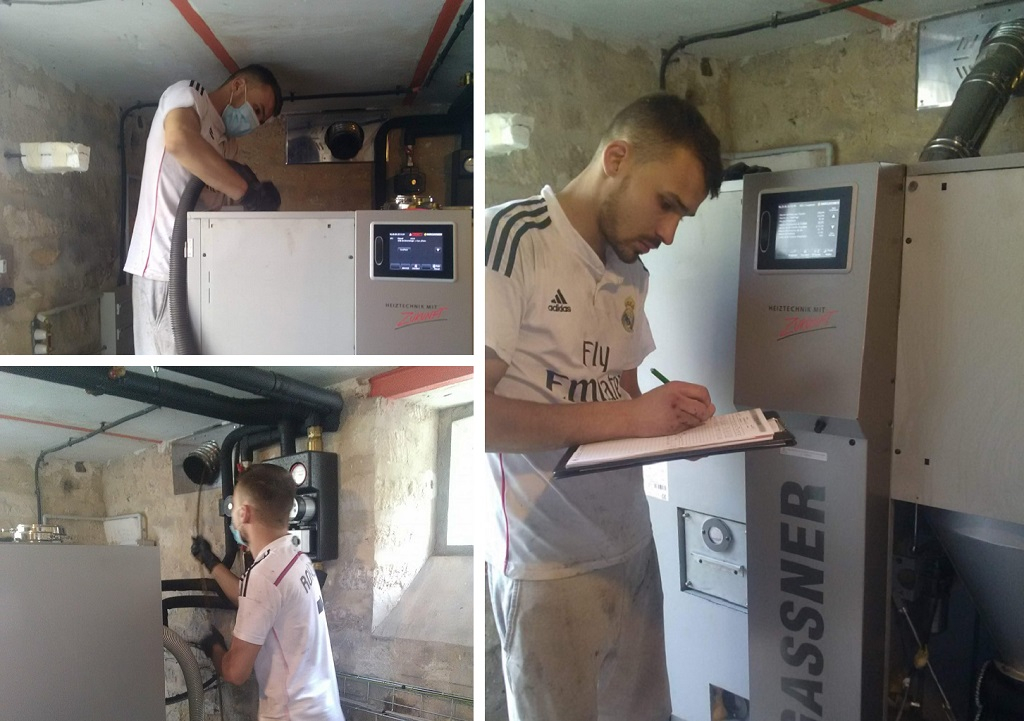 Consultez la chantier : entretien d'une chaudière à granulés de bois hargassner classic 22 kw, themericourt, 95450.