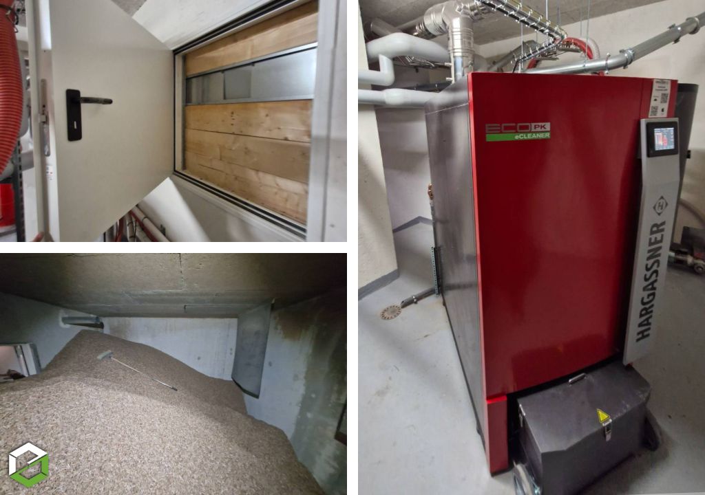 Création d'une chaufferie biomasse avec chaudière à granulés Hargassner ECO PK 170 kW pour un immeuble de 30 logements à Clichy