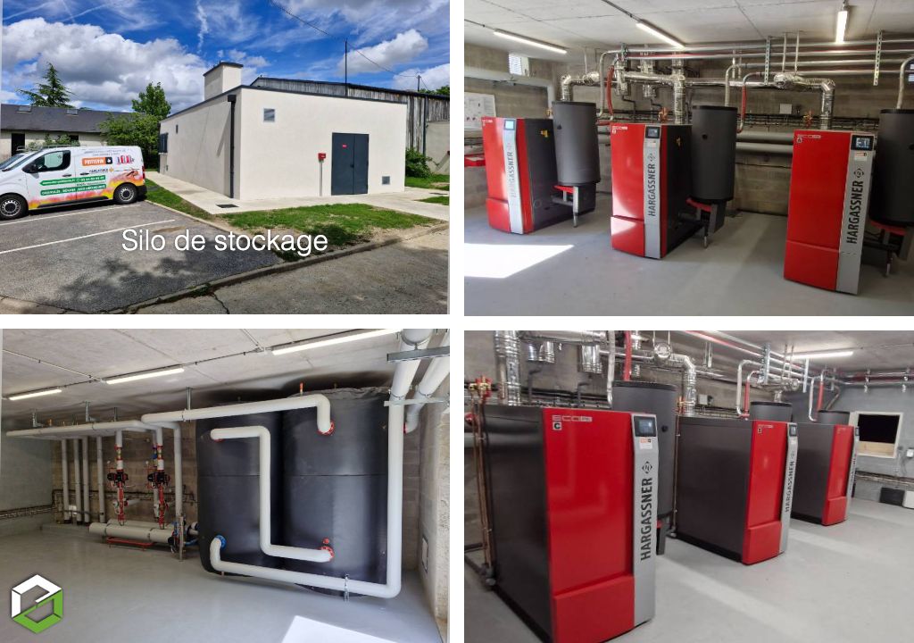 Création d'une chaufferie biomasse de 360 kW alimentant un réseau de chaleur communal